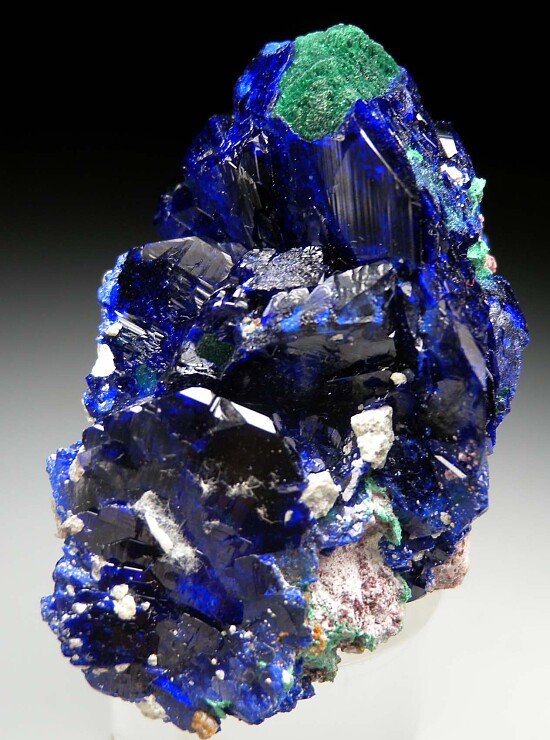 Azurite with Malachite