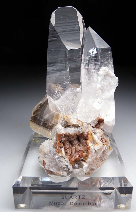 Quartz on Calcite