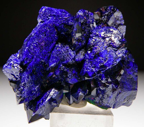 Azurite with Malachite