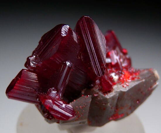 Realgar with Calcite