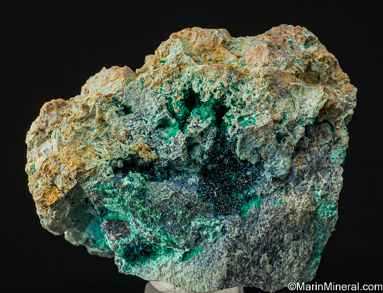 Clinoclase with Cornubite