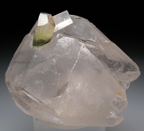 Hambergite, Tourmaline on Quartz