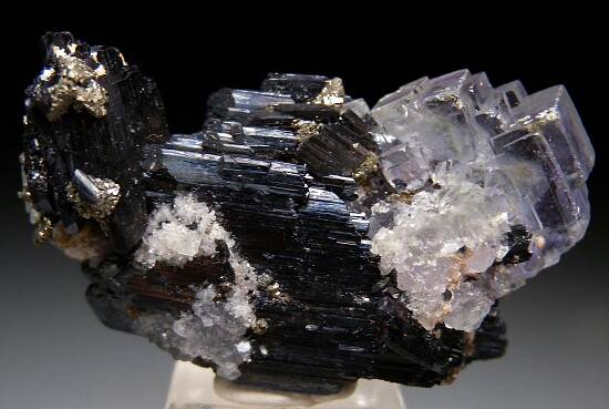 Fluorite on Ferberite