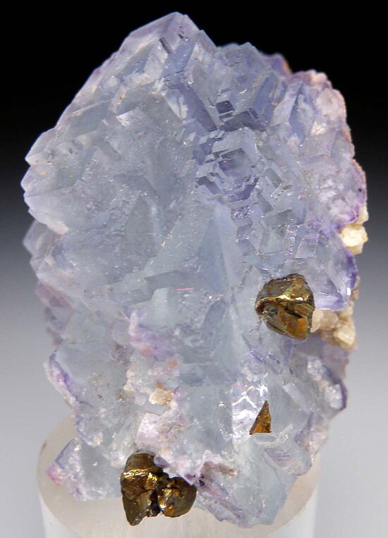 Chalcopyrite on Fluorite