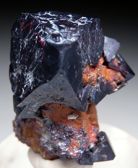 Cuprite on Copper with Silver