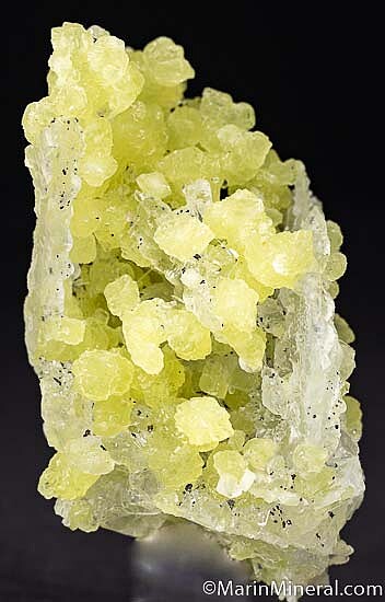 Prehnite with Calcite, Tanzanite