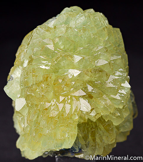 Prehnite with Tanzanite