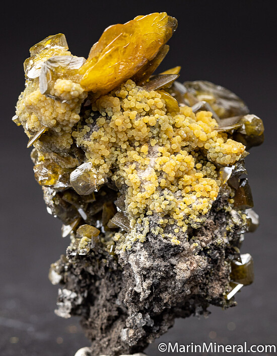 Wulfenite with Mimetite