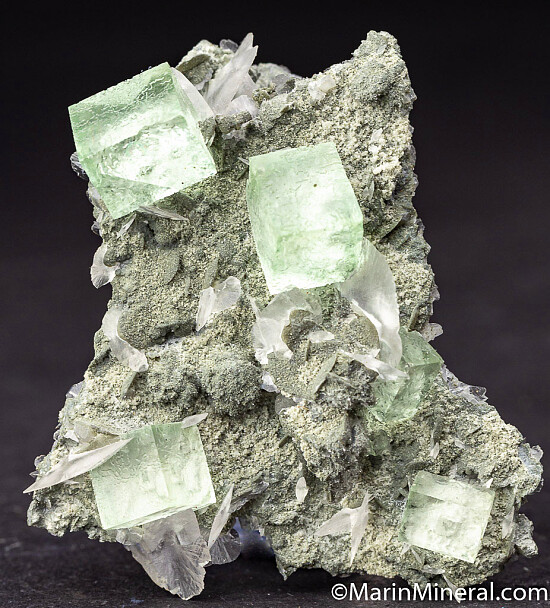 Fluorite with Calcite