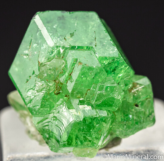 Tsavorite with Diopside