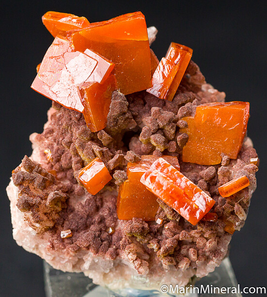 Wulfenite with Descloizite