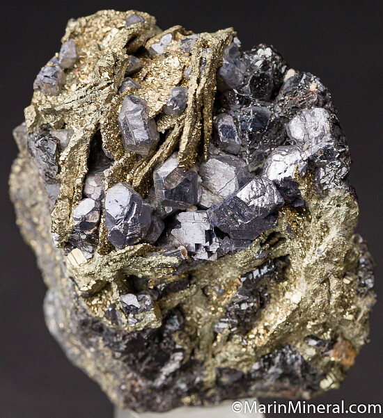 Pyrite after Pyrrhotite with Galena