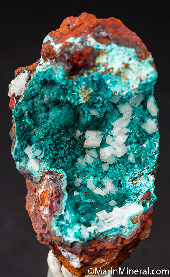 Rosasite, Aurichalcite, Calcite