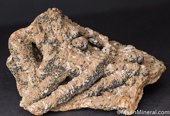 Argentiferous Galena on Siderite stalactites