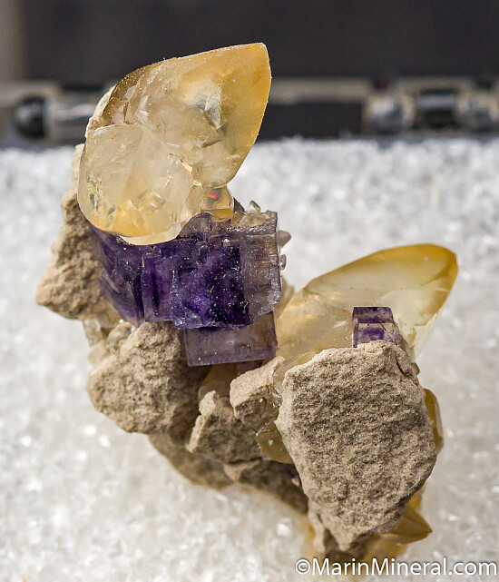 Fluorite with Calcite