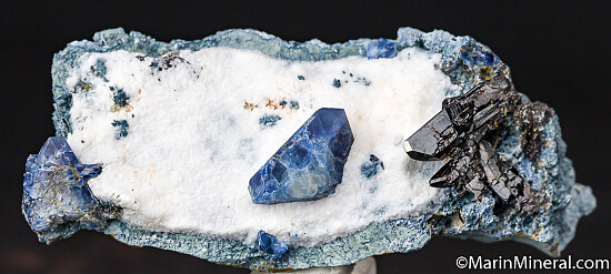 Benitoite with Neptunite