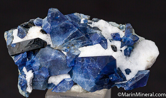 Benitoite with Neptunite