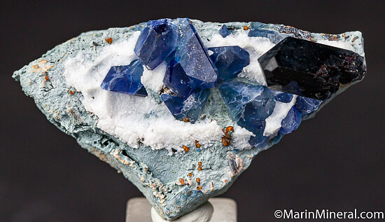 Benitoite with Joaquinite, Neptunite