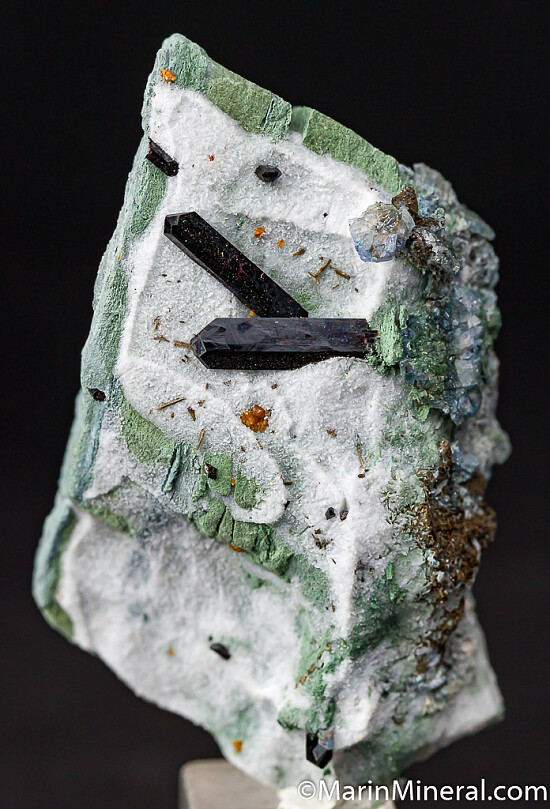 Benitoite with Joaquinite, Neptunite