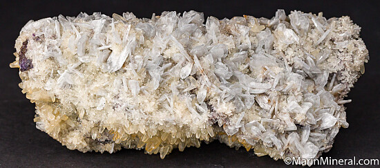 Calcite, Barite on Fluorite