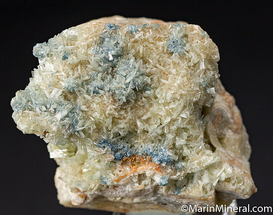 Paravauxite, Vauxite on Wavellite