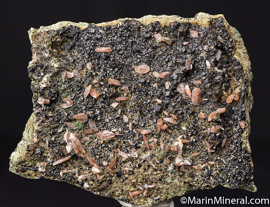 Titanite (pink!) with Melanite