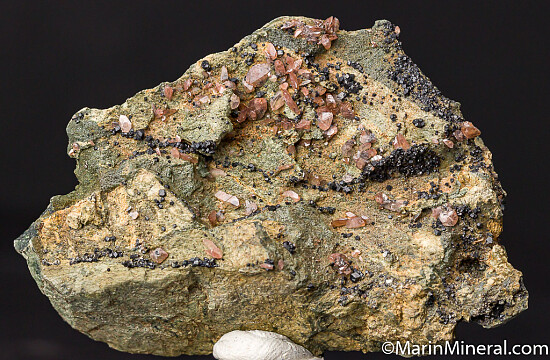 Titanite (pink!) with Melanite