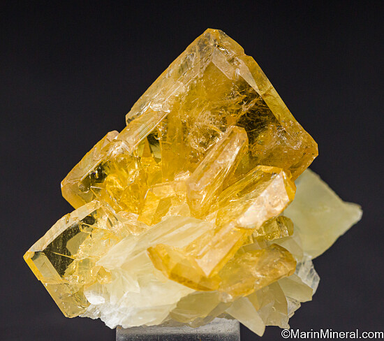 Barite on Calcite