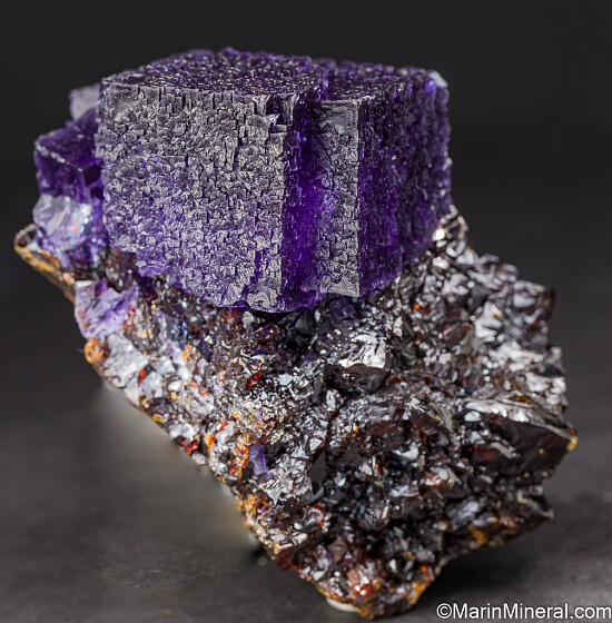 Fluorite on Sphalerite
