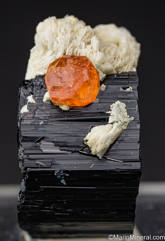 Spessartine on Schorl