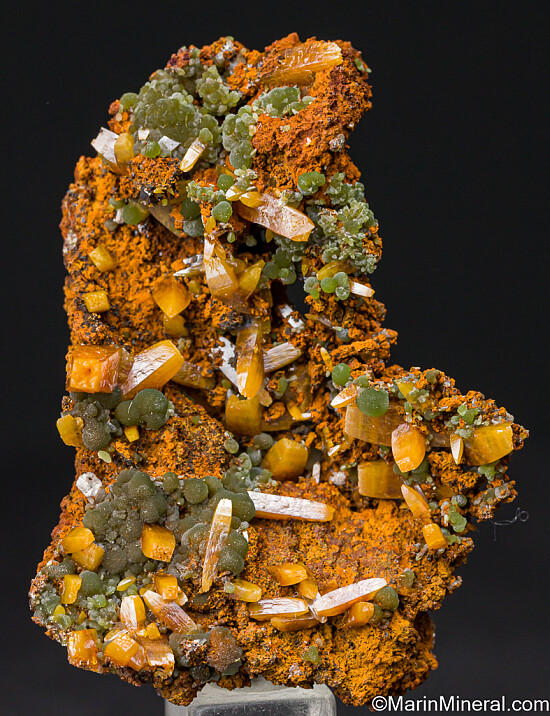 Wulfenite with Mimetite
