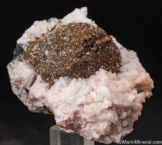 Wulfenite after Tennantite with Dolomite