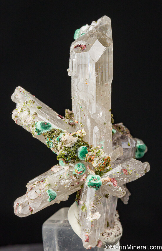 Malachite on Cerussite