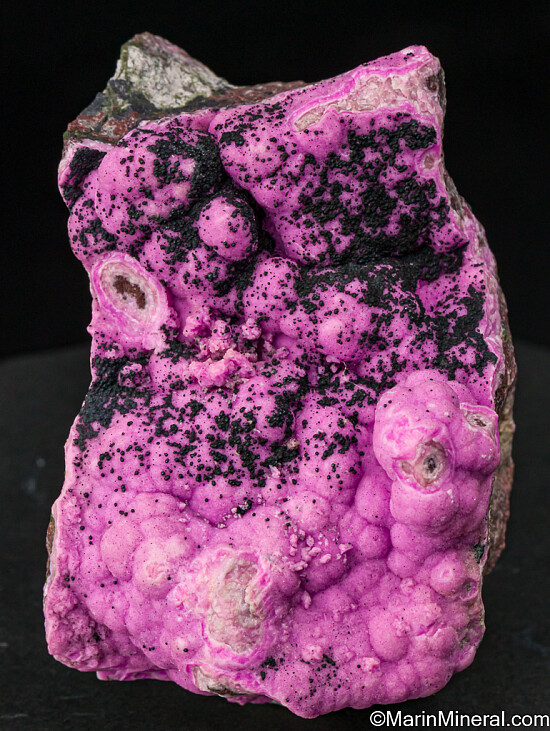 Heterogenite on Cobaltian Calcite