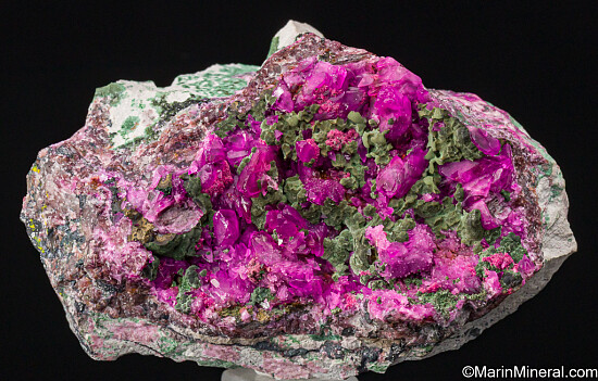 Kolwezite on Cobaltian Calcite