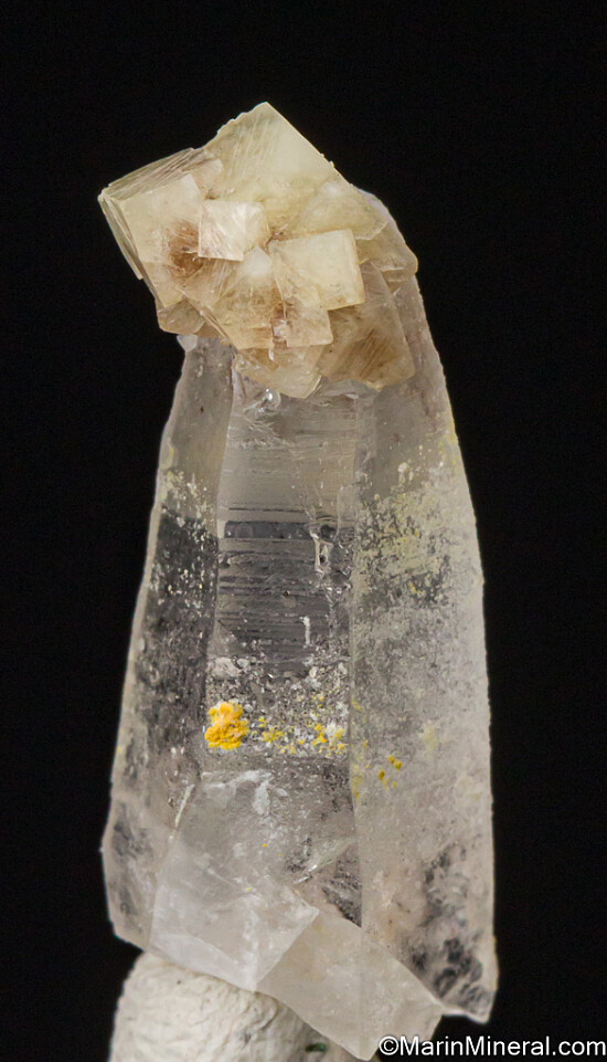 Woodhouseite on Quartz