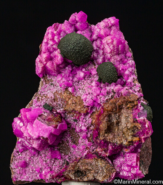Kolwezite on Cobaltian Calcite