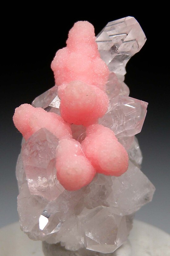 Rhodochrosite on Quartz