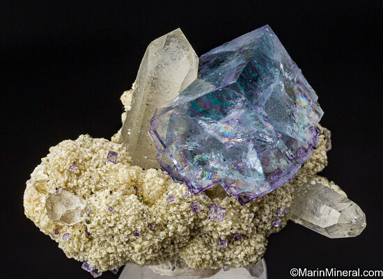 Fluorite with Quartz