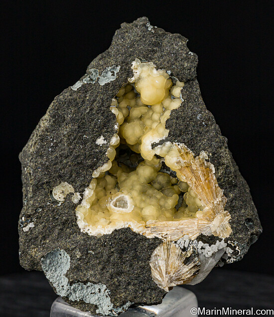 Aragonite on Calcite