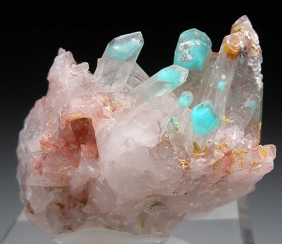 Ajoite in Quartz