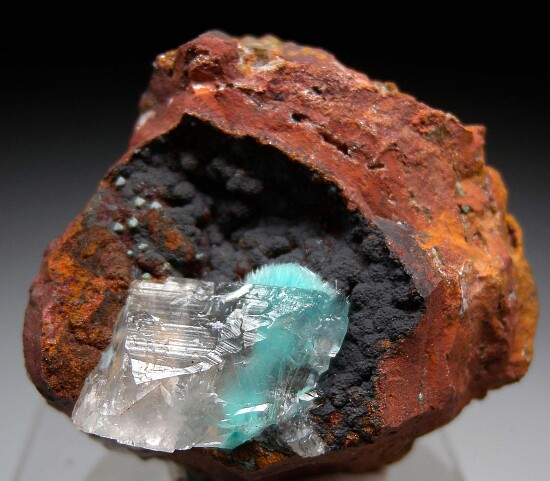 Calcite over Aurichalcite