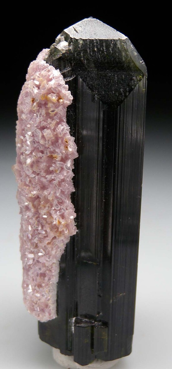 Lepidolite on Tourmaline