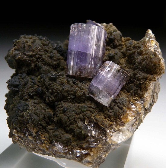 Apatite on Muscovite