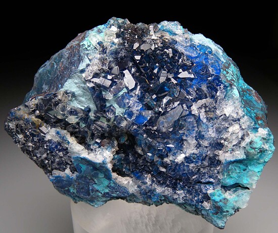 Shattuckite, Quartz, Chrysocolla