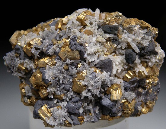 Pyrite, Quartz, Galena, Chalcopyrite