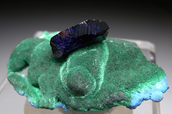 Azurite on Malachite, Shattuckite