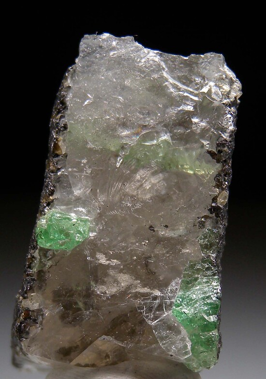 Tsavorite in Quartz