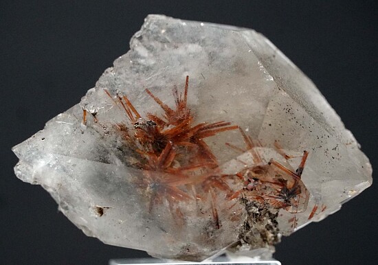 Rutile, Hematite in Quartz