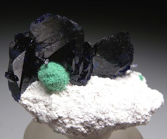 Azurite with Malachite